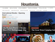 Tablet Screenshot of houstoniamag.com